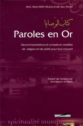 Paroles en or, recommandations et conseils pour tout croyant