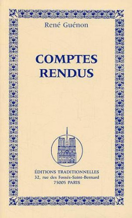 comptes rendus / René Guénon