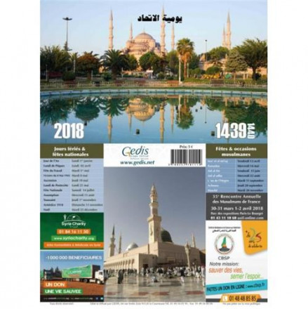 Calendrier prières 2019