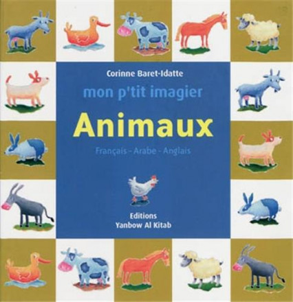 Mon p’tit imagier : animaux (français arabe anglais)