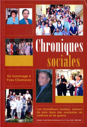 Chroniques sociales vol V: les travailleurs sociaux, acteurs de paix