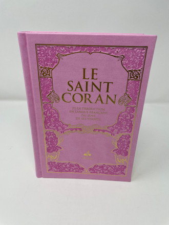 Saint Coran (Bilingue (fr/ar) - Couverture Daim Rose