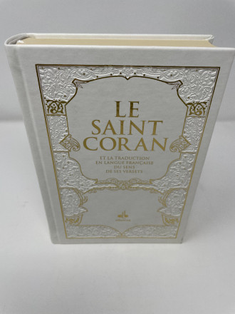 Saint Coran Bilingue (fr/ar) - Couverture Daim Blanc