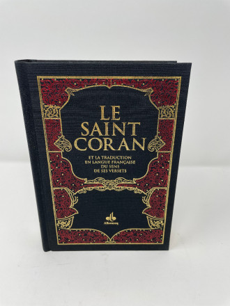 Saint Coran Bilingue (fr/ar) - Cartonné NOIR Papier Bible