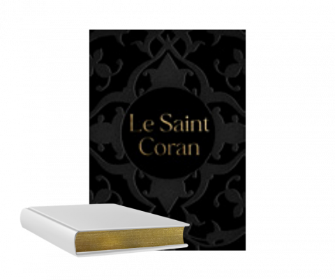 Le Saint Coran Bilingue - Poche Tranche : Dorée - Couleur Noir
