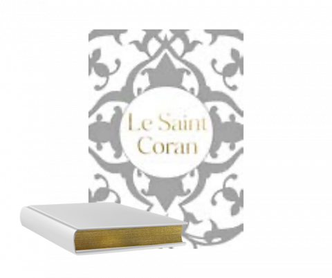 Le Saint Coran Bilingue - Poche Tranche : Dorée - Blanc - Blanc