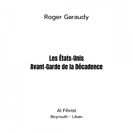 Etats Unis avant garde de la décadence